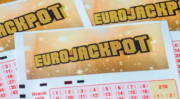 Kupony Eurojackpot z napisem "JACKPOT" i polami do zaznaczenia liczb. Szukasz złota loteria Eurojackpot kody promocyjne?