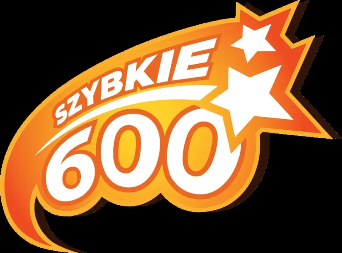 Logo "Szybkie 600" z gwiazdkami. Dowiedz się, ile wynosi okres reklamacyjny w keno i szybkie 600.